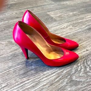 Charles Jourdan Red Leather Pumps Sz 38 (US7)​​